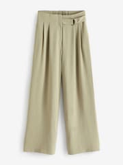 JD Williams Natural JD Williams Natural Belted Trousers - Image 5 of 5