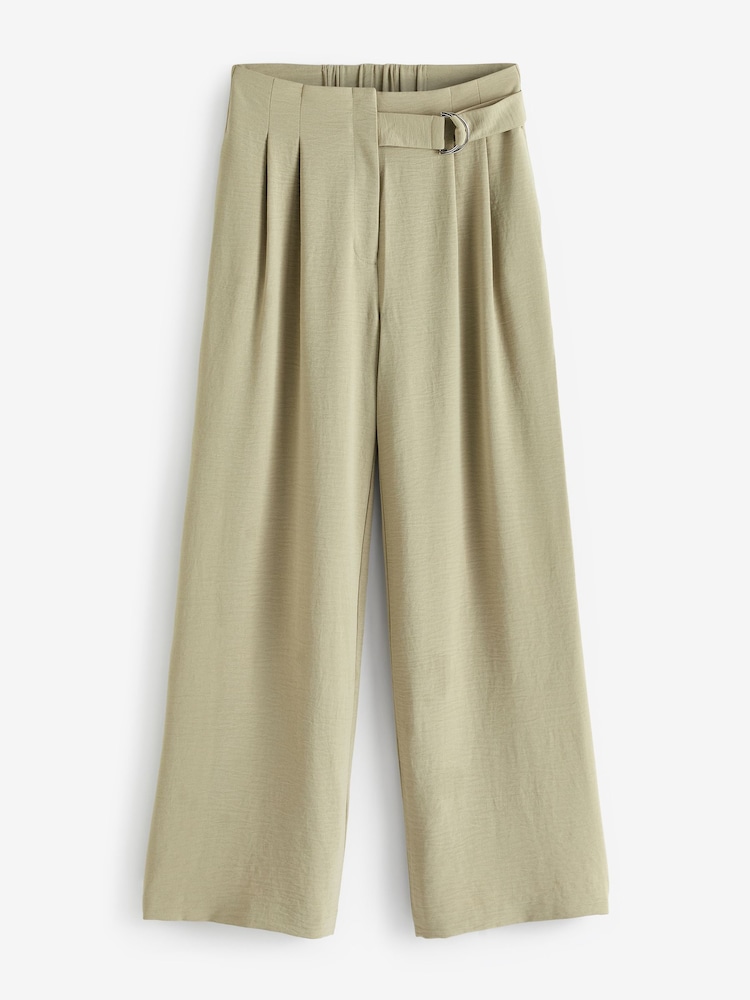 JD Williams Natural JD Williams Natural Belted Trousers - Image 5 of 5