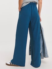 JD Williams Blue JD Williams Natural Belted Trousers - Image 3 of 4