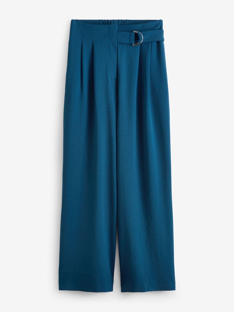 JD Williams Blue JD Williams Natural Belted Trousers - Image 4 of 4