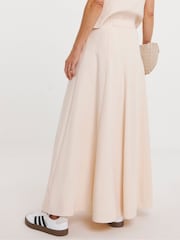 JD Williams Cream Washed Textured Full Skirt - Image 2 of 3