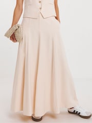 JD Williams Cream Washed Textured Full Skirt - Image 3 of 3