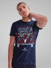 All + Every Blue Mens 100% Cotton Volkswagen Football Camper Game On T-Shirt - Image 1 of 4