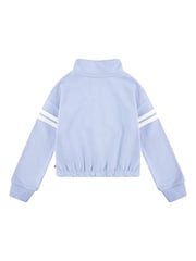 Levi's® Purple Cropped Quauter Zip Sweater With Sports Tipping Detail - Image 2 of 6