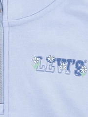 Levi's® Purple Cropped Quauter Zip Sweater With Sports Tipping Detail - Image 5 of 6