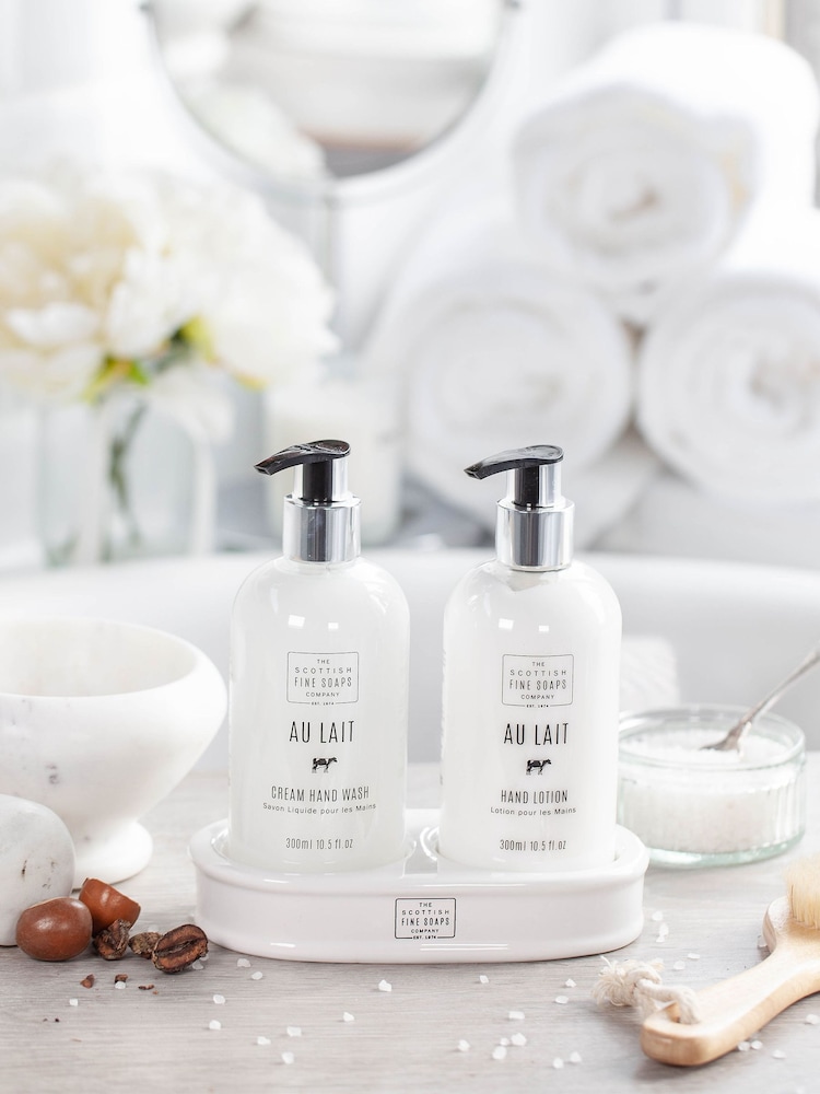 Scottish Fine Soaps Hand Care Set Pump Bottle 2 x 300ml - Image 2 of 2 Scottish Fine Soaps Hand Care Set Pump Bottle 2 x 300ml - Image 2 of 2