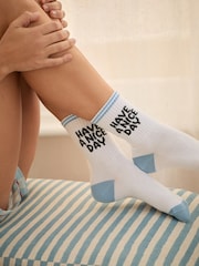Bath & Body Works Blue Cherry Socks 4 Pack - Image 5 of 10