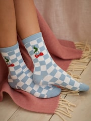 Bath & Body Works Blue Cherry Socks 4 Pack - Image 6 of 10