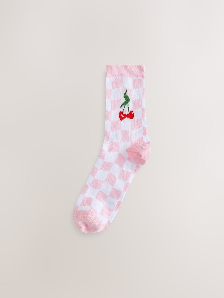 Bath & Body Works Pink Cherry Socks 4 Pack - Image 10 of 10