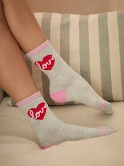 Bath & Body Works Pink Cherry Socks 4 Pack - Image 3 of 10