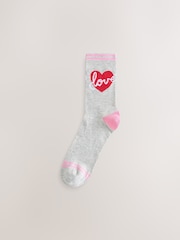 Bath & Body Works Pink Cherry Socks 4 Pack - Image 7 of 10