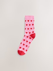 Bath & Body Works Pink Cherry Socks 4 Pack - Image 8 of 10