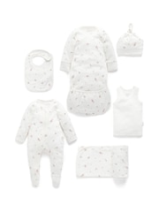 Purebaby Brown/White Newborn Essential Hospital Pack - Image 1 of 4