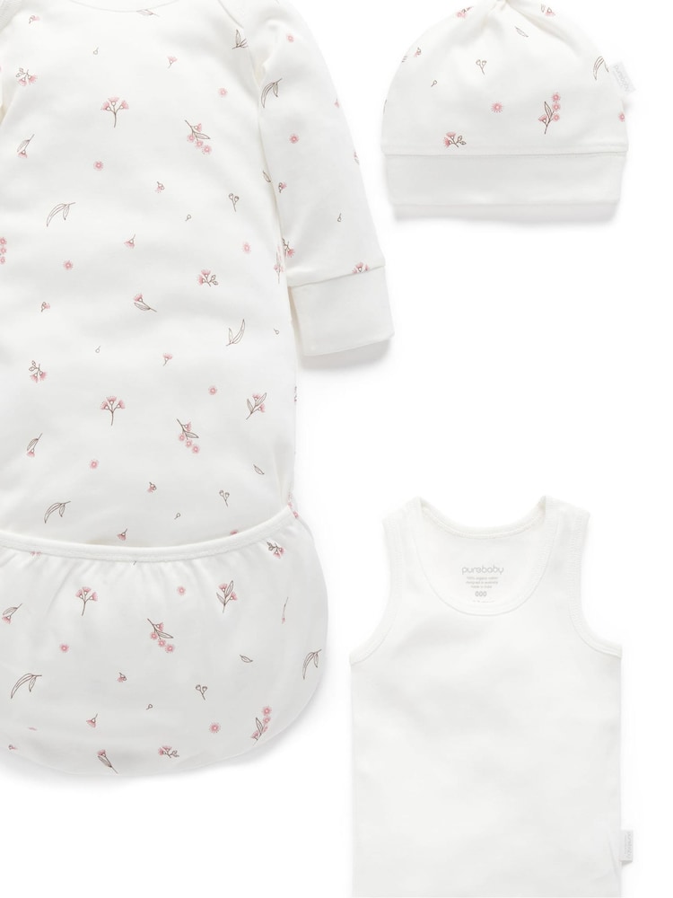 Purebaby Brown/White Newborn Essential Hospital Pack - Image 2 of 4