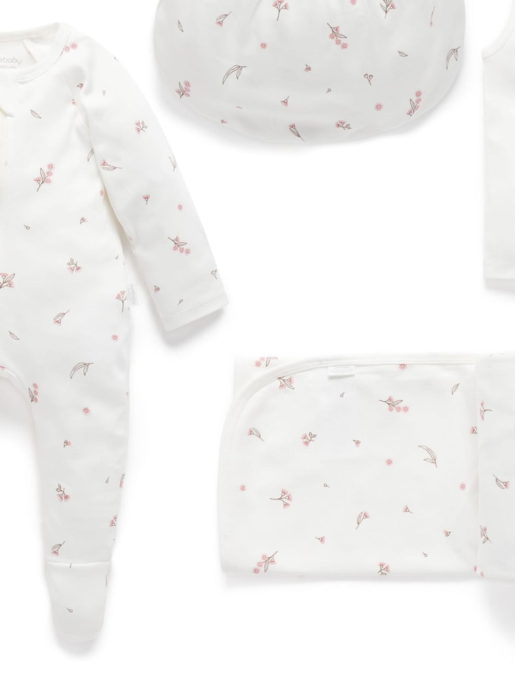 Purebaby Brown/White Newborn Essential Hospital Pack - Image 3 of 4