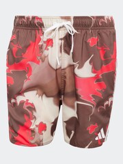 Красный - adidas пляжные шорты с принтом тай-дай - 5дюймов - Image 6 of 6