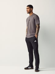 adidas Black Small Essentials Logo Single Jersey Joggers - Image 3 of 8