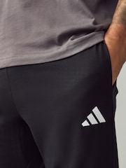 adidas Black Small Essentials Logo Single Jersey Joggers - Image 5 of 8