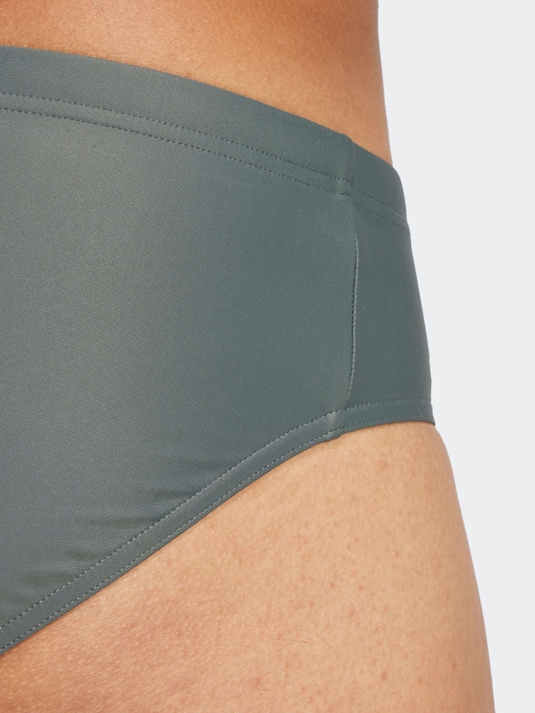 adidas Green Solid Swim Trunks - Image 4 of 6