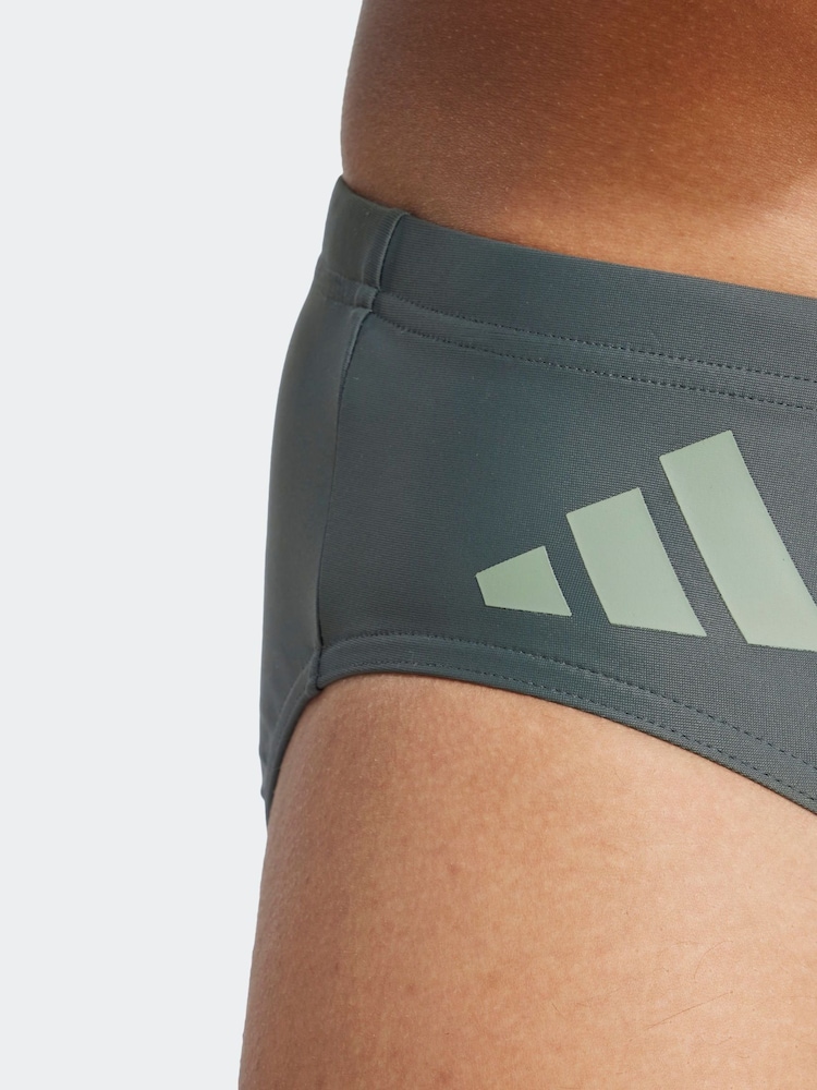 adidas Green Solid Swim Trunks - Image 5 of 6