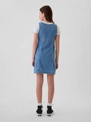 Gap Blue Button Sleeveless Denim Dress (4-13yrs) - Image 2 of 4