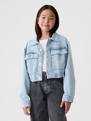 Gap Blue Cropped Denim Jacket (4-13yrs) - Image 1 of 5