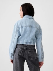 Gap Blue Cropped Denim Jacket (4-13yrs) - Image 2 of 5