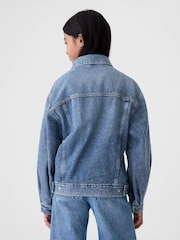 Gap Blue Relaxed Icon Denim Jacket (4-13yrs) - Image 2 of 5