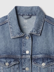 Gap Blue Relaxed Icon Denim Jacket (4-13yrs) - Image 5 of 5