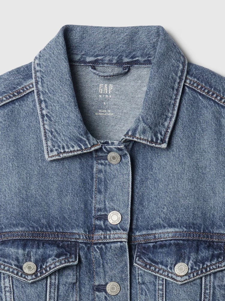 Gap Blue Relaxed Icon Denim Jacket (4-13yrs) - Image 5 of 5
