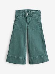 Gap Green High Waisted Wide Leg Ankle Jeans (5-13yrs) - Image 4 of 9