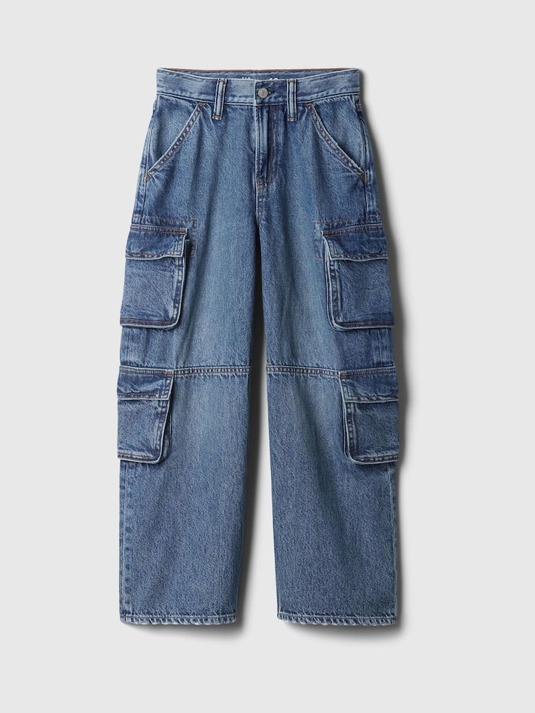 Buy Gap Blue Double Cargo Baggy Jeans (5-13yrs) from the Next UK