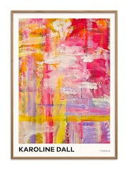 Pink Karoline Dall Abstract Framed Wall Art - Image 2 of 2