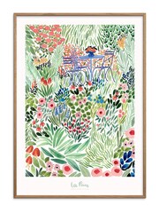 Green Garden Print Framed Wall Art - Image 2 of 2