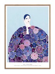 Purple Woman Coat Wall Art - Image 3 of 3