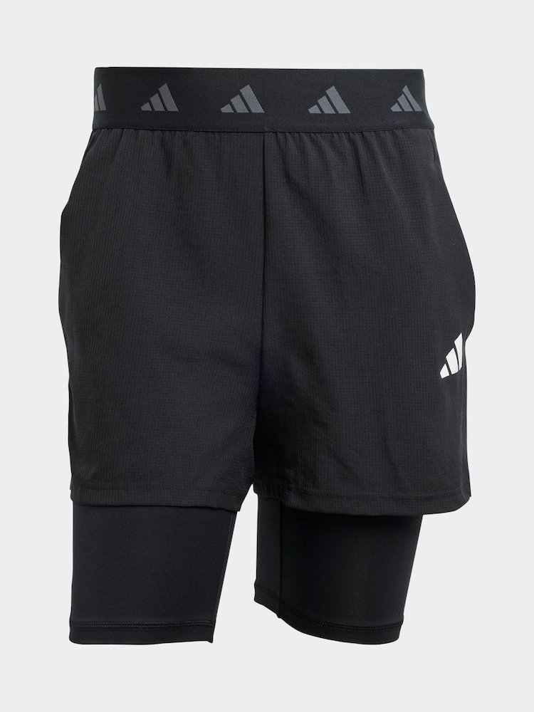 Черный - Шорты 2-в-1 adidas Gym+ - Image 5 of 5