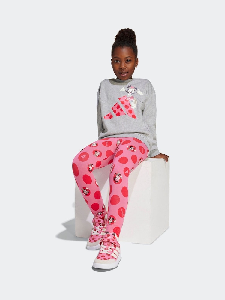 adidas Siva Disney Minnie Mouse Dukserica i Helanke Set - Image 3 of 8