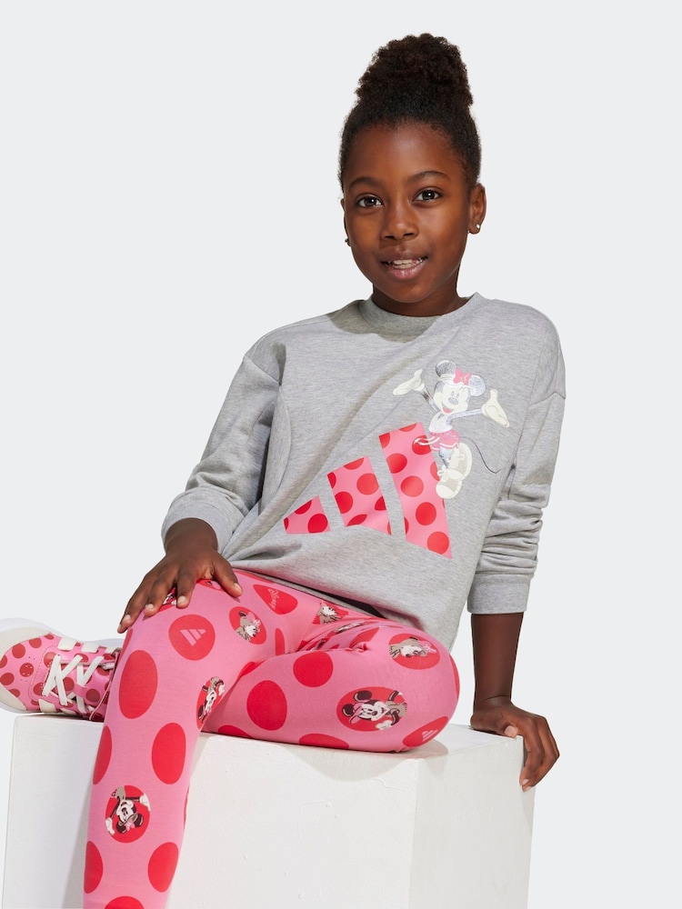 adidas Siva Disney Minnie Mouse Dukserica i Helanke Set - Image 4 of 8