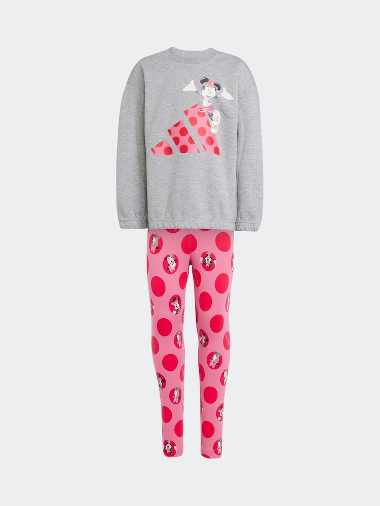 adidas Siva Disney Minnie Mouse Dukserica i Helanke Set - Image 6 of 8