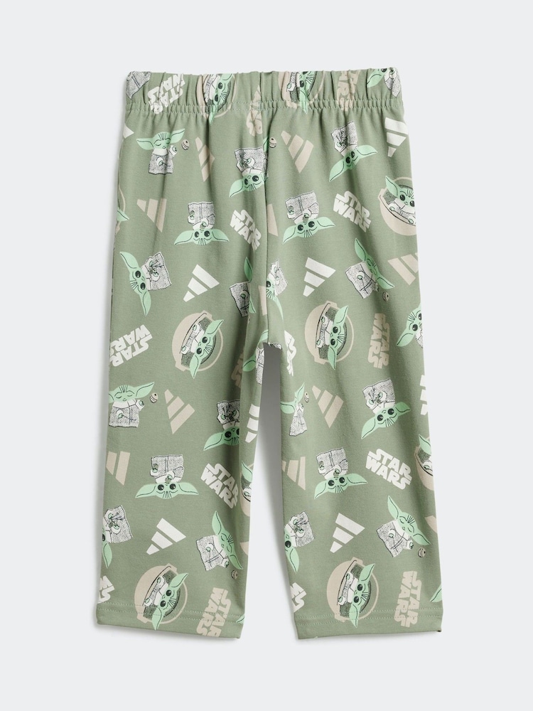 adidas Green Star Wars The Mandalorian Tracksuit - Image 4 of 7