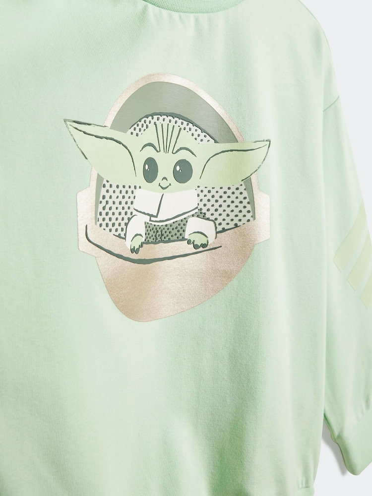 adidas Green Star Wars The Mandalorian Tracksuit - Image 5 of 7