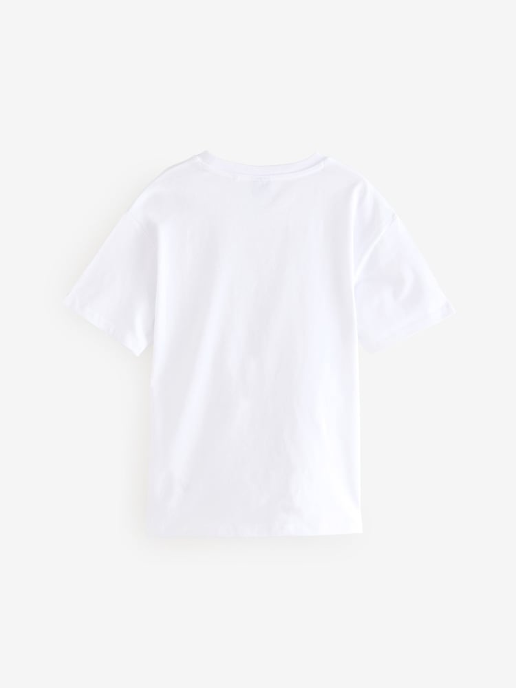 White Oversized NASA 100% Cotton T-Shirt (3-16yrs) - Image 2 of 4