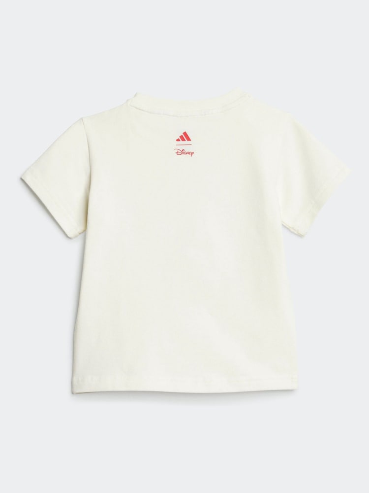 adidas White Disney Mickey Mouse Short and T-Shirt Set - Image 3 of 7