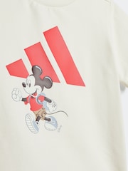 Blanco - adidas Disney Mickey Mouse Short and T-Shirt Set - Imagen 5 de 7