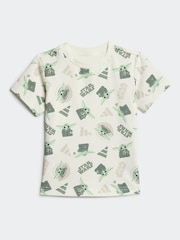 adidas White Star Wars The Mandalorian Shorts and T-Shirt Set - Image 2 of 7