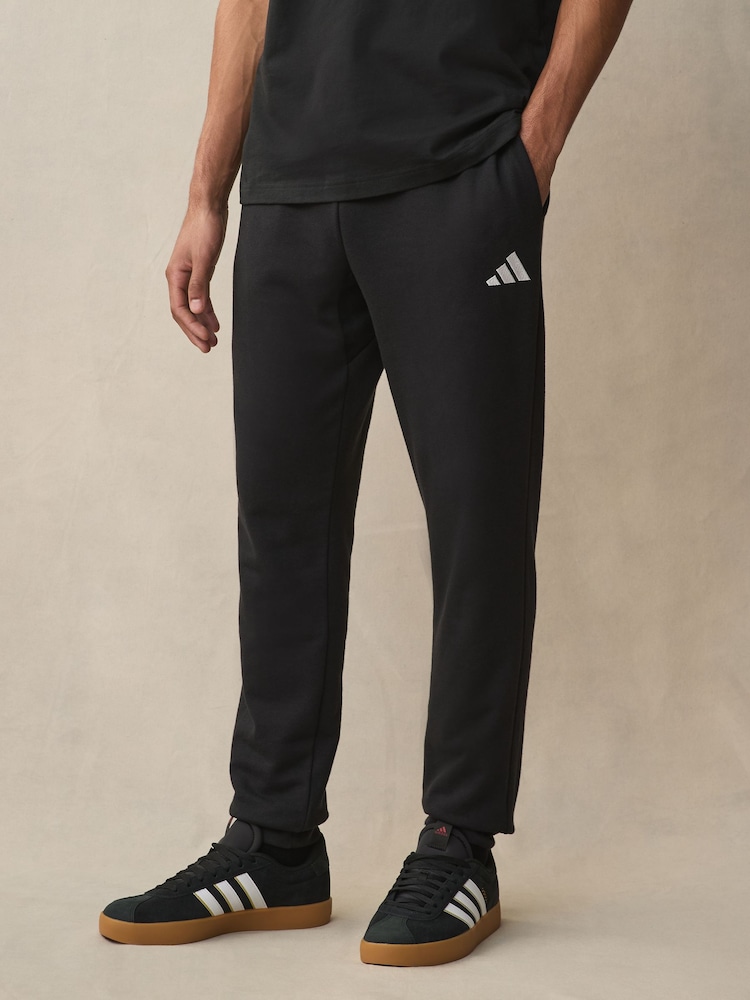 adidas Black Essentials Feel Cosy French Terry Joggers - Image 1 of 4 adidas Black Essentials Feel Cosy French Terry Joggers - Image 1 of 4