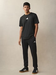 adidas Black Essentials Feel Cosy French Terry Joggers - Image 2 of 4