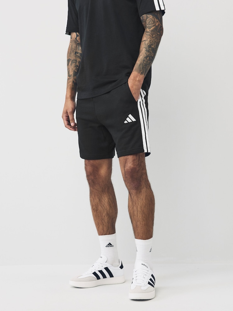 adidas Essential 3-Stripes French Terry Shorts - Image 1 of 5
