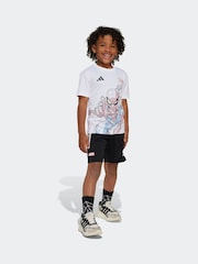 adidas White Spider-Man T-Shirt And Shorts Set - Image 2 of 7