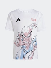adidas White Spider-Man T-Shirt And Shorts Set - Image 6 of 7